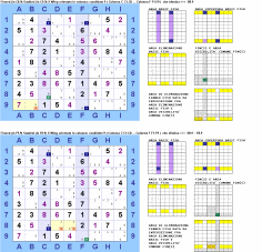 "Finned Sashimi Siamese X-Wing" orientato in colonna con 2 "Single Fins" e 3 eliminazioni