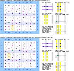 "Finned Sashimi Siamese X-Wing" orientato in riga con 2 "Single Fins" e 3 eliminazioni